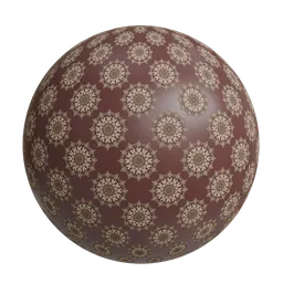 Golden floral mandala wallpaper