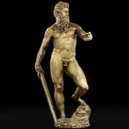 statue of Brass Giambologna neptune