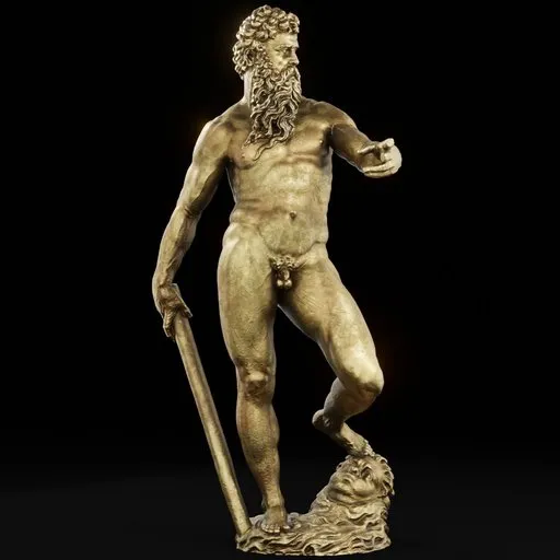 statue of Brass Giambologna neptune