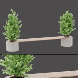 Planter Bench Unit