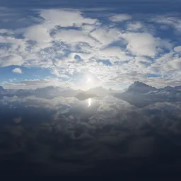 Aerial Landscape Lake & Mountains