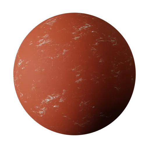 Orange Old Scratched Wood