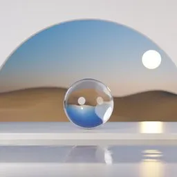 Surreal Dreamy Desert Stage