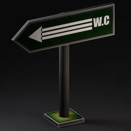 W.C Sign