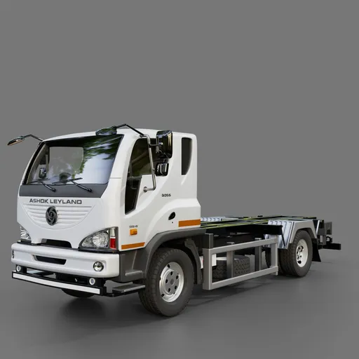 Ashok Leyland Boss Truck Chassis(Rigged)