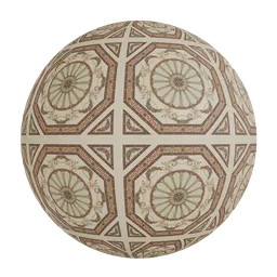 Ceramic floor tile