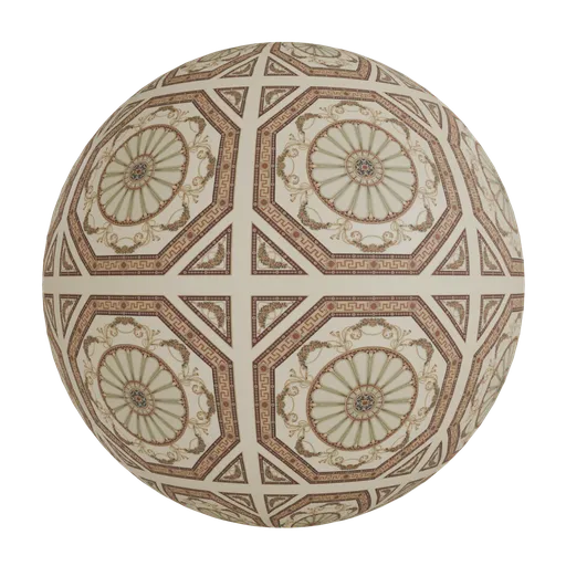 Ceramic floor tile