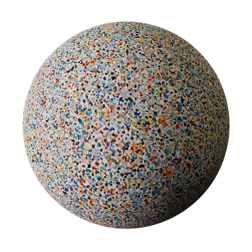 High-resolution colorful carpet texture for 3D rendering in Blender, with detailed 4K PBR maps suitable for various applications.