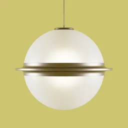 Retro 60s inspired ceiling lamp 3D model, designed for architectural visualization in Blender 3D.