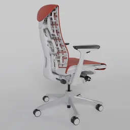 HM Embody Gaming Chair White/Red