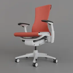 HM Embody Chair White/Red