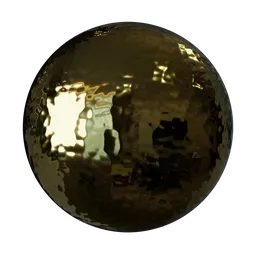 Hammered brass