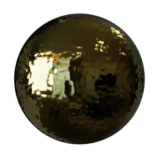 Hammered brass