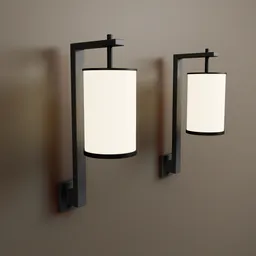 Simple Low Poly Wall Light LED
