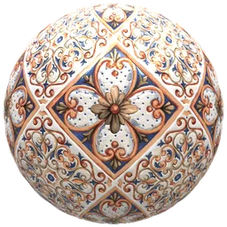 Red Festival Mosaic Tile
