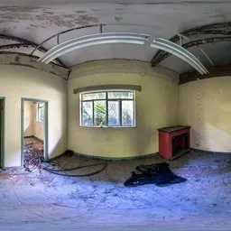 Abandoned House Light Yellow