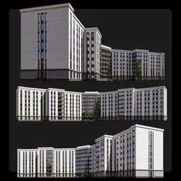 "Explore the Modern & Simple Educational Building 3D model in Blender 3D. Featuring an art deco design with arches, columns, and a staircase, this untextured model is perfect for educational or public building visualizations. Download building plans and a character model to customize your project."