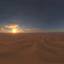 Sand Dunes Desert Sunset