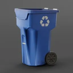 Recycling Bin 3D Model