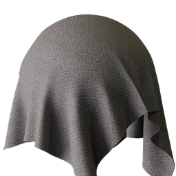 High-quality 3D scanned fabric material with realistic 2K textures for use in Blender and PBR applications.