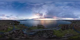 Cloudy Sunrise Ocean Coast