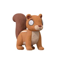 Cute Xerus Plushie (unrigged)