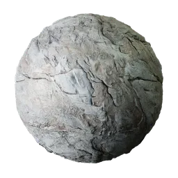 2K PBR stone material texture for 3D models, suitable for realistic geological surfaces in Blender and other 3D apps.