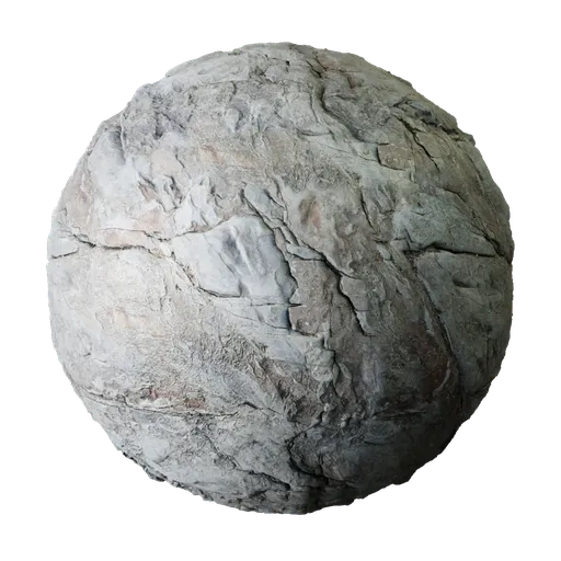 2K PBR stone material texture for 3D models, suitable for realistic geological surfaces in Blender and other 3D apps.