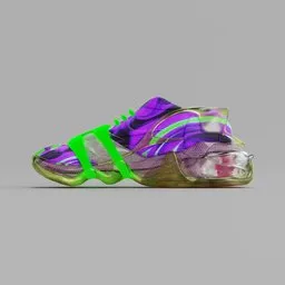 Half sneakers Purple-green