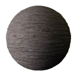 Dark Rough Wood Bark