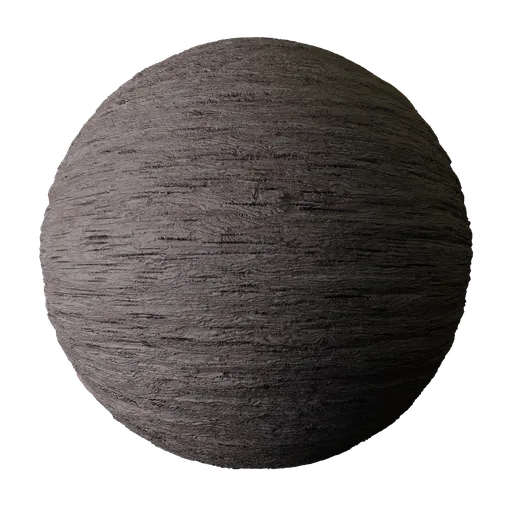Dark Rough Wood Bark