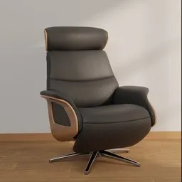 Modern Leather Lounge Chair