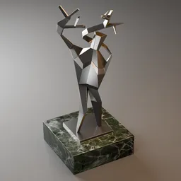 Abstract Antler Hand Human Sculpture