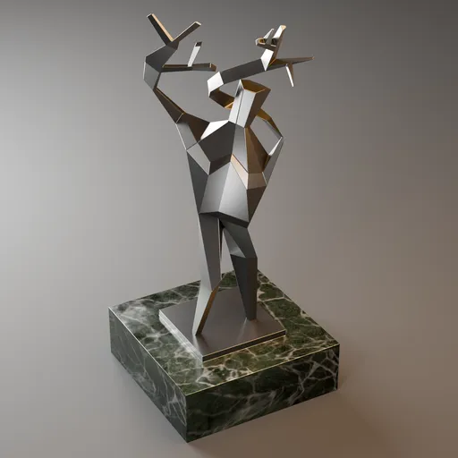 Abstract Antler Hand Human Sculpture