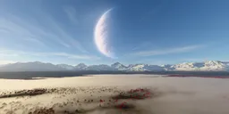 Mountain Landscape Sci-fi Planet Sky