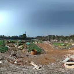 Abandoned construction site