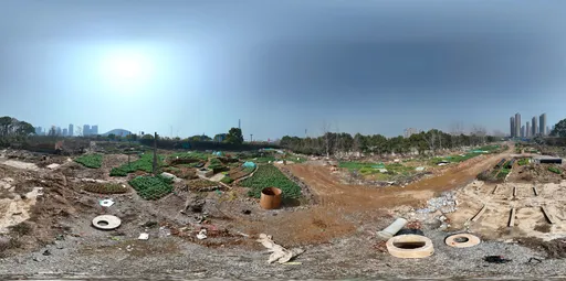 Abandoned construction site
