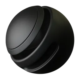 High-quality PBR pearl black plastic material for 3D rendering in Blender, suitable for realistic texturing.