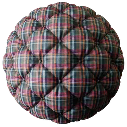 Quilted Fabric Tartan