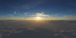 Snow  Mountain Landsacpe Sunset