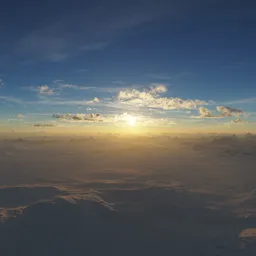 Snow  Mountain Landsacpe Sunset