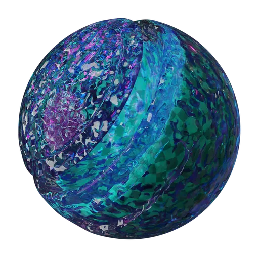 Iridescent Vase Glass
