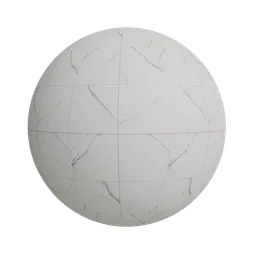 White marble tiles
