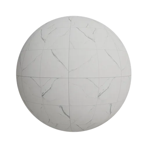 White marble tiles