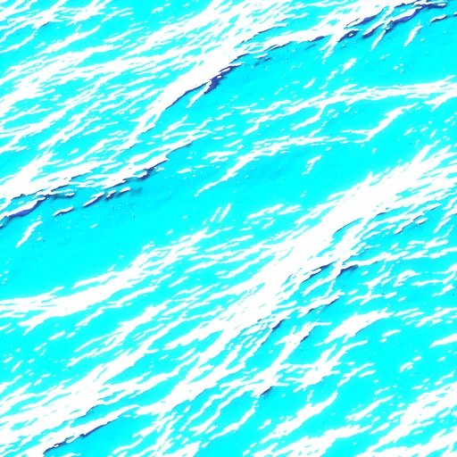 Stylized Anime Ocean Waves Texture