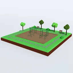 Low Poly Workout Park