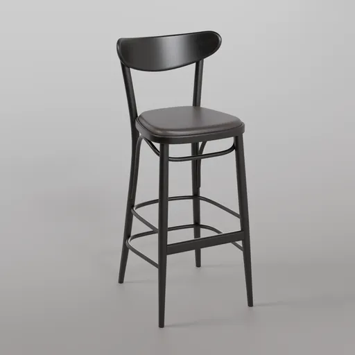 Banana Barstool B123 - Black Grain