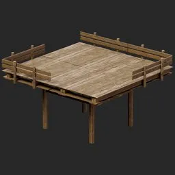 Medieval Wooden Pier