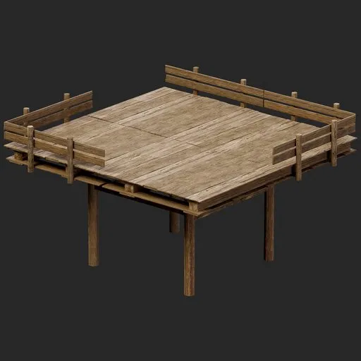 Medieval Wooden Pier