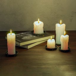 Melted candles